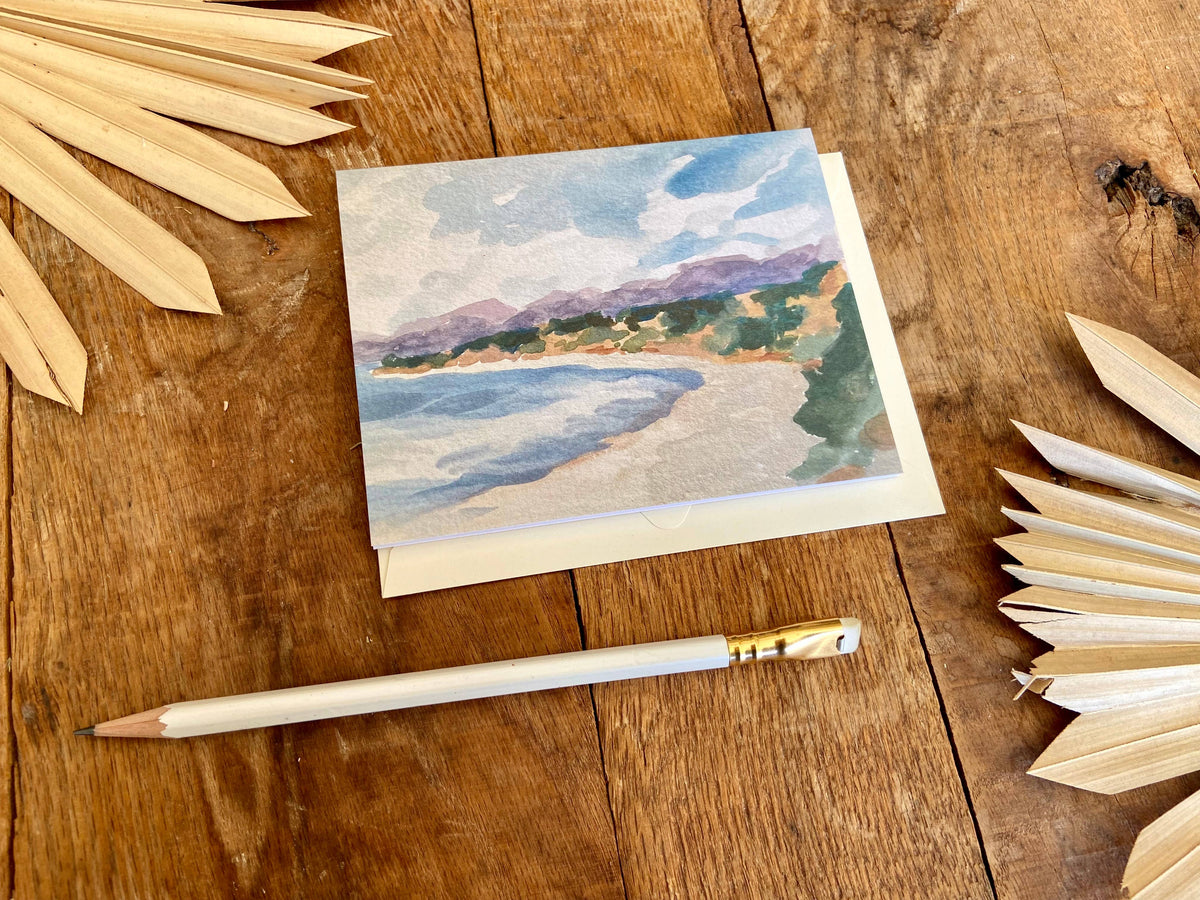 Western Coast Beach Landscape Greeting Card