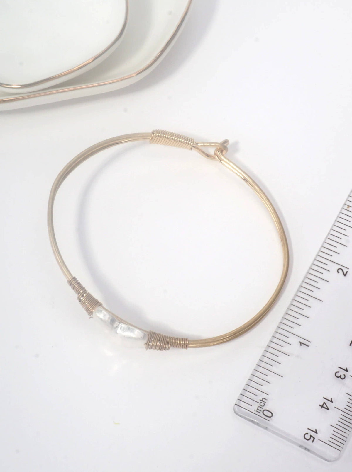 Hammered Heart Hook Closure Cuff Bracelet