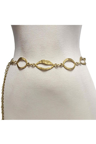 Seashell Gold Metal Chain Belt