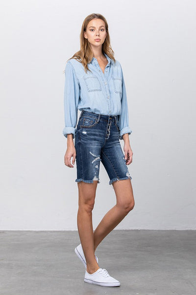 HIGH RISE BERMUDA SHORTS