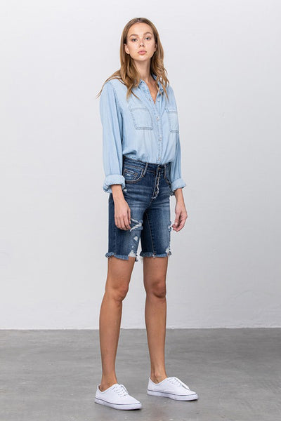 HIGH RISE BERMUDA SHORTS