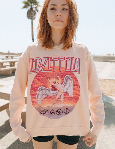 Led Zeppelin Pink Sweatshirt