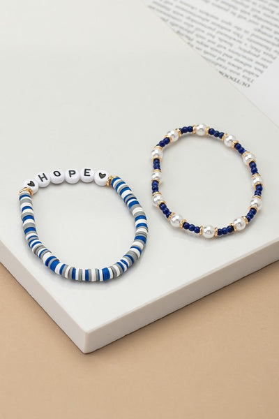 Two stretch Hope Bracelet