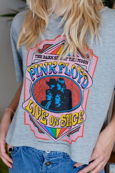 Pink Floyd Dark Side Of The Moon Cropped Tee