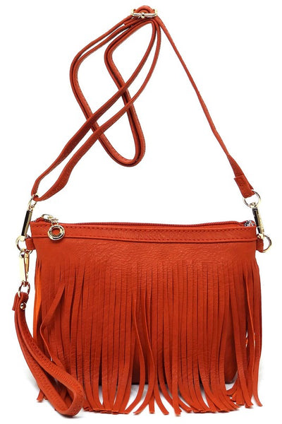 Western Fringe Clutch Cross Body Bag available in 20 colors