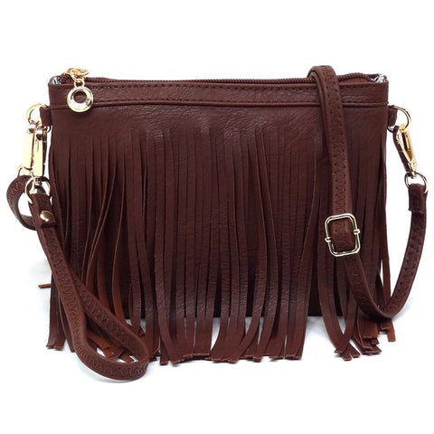 Western Fringe Clutch Cross Body Bag available in 20 colors