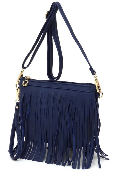 Western Fringe Clutch Cross Body Bag available in 20 colors