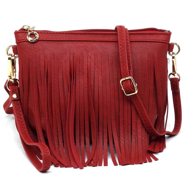 Western Fringe Clutch Cross Body Bag available in 20 colors