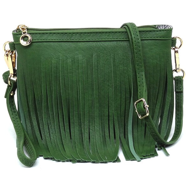 Western Fringe Clutch Cross Body Bag available in 20 colors