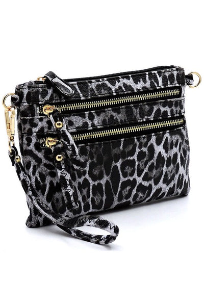 Leopard Clutch & Cross Body Bag available in 3 colors