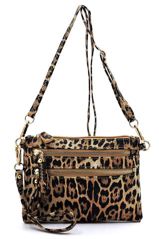 Leopard Clutch & Cross Body Bag available in 3 colors