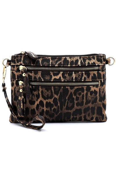 Leopard Clutch & Cross Body Bag available in 3 colors