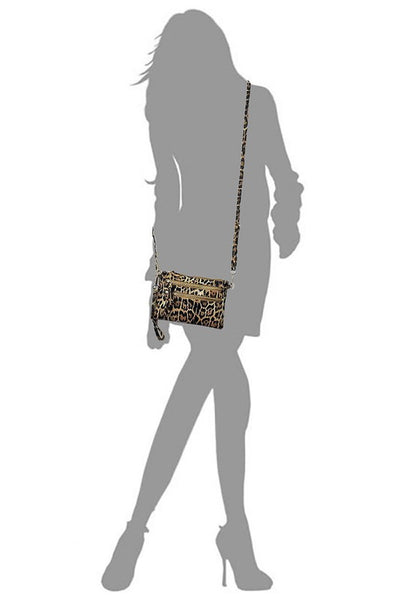 Leopard Clutch & Cross Body Bag available in 3 colors