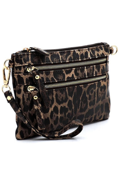 Leopard Clutch & Cross Body Bag available in 3 colors