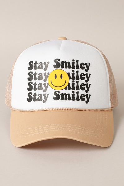 Stay Happy Foam Trucker Cap