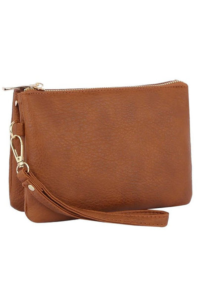 Convertible Clutch Crossbody Bag Wristlet available in 12 colors