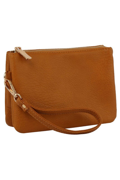 Convertible Clutch Crossbody Bag Wristlet available in 12 colors