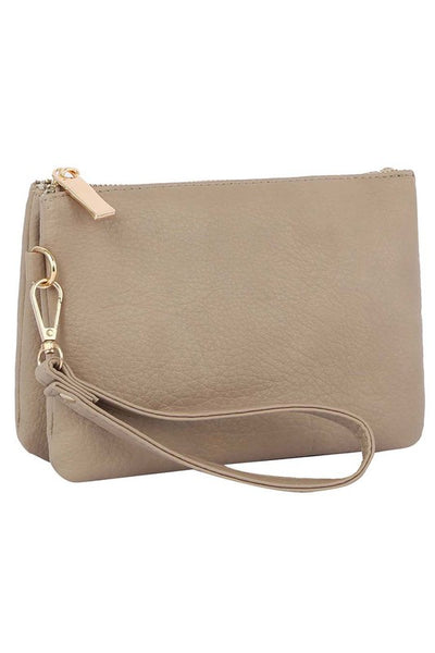 Convertible Clutch Crossbody Bag Wristlet available in 12 colors