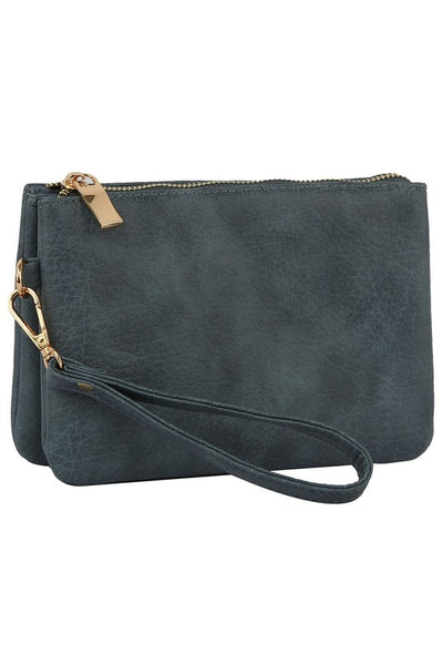 Convertible Clutch Crossbody Bag Wristlet available in 12 colors