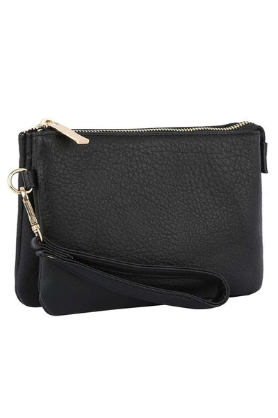 Convertible Clutch Crossbody Bag Wristlet available in 12 colors