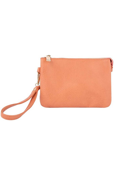 Convertible Clutch Crossbody Bag Wristlet available in 12 colors