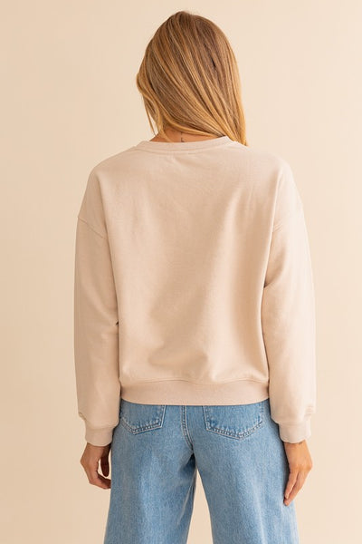 Howdy Beige Sweatshirt