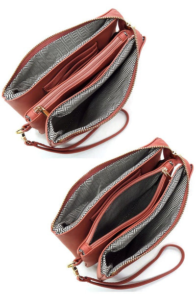 Fashion Crossbody Bag Clutch Wristlet available in 6 colors