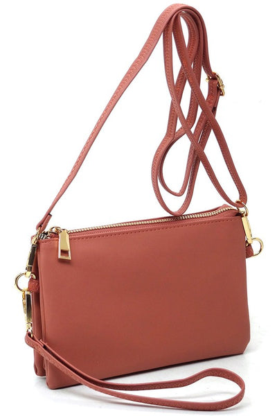 Fashion Crossbody Bag Clutch Wristlet available in 6 colors