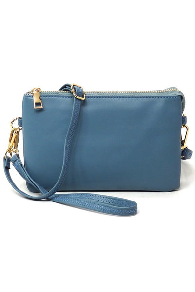 Fashion Crossbody Bag Clutch Wristlet available in 6 colors