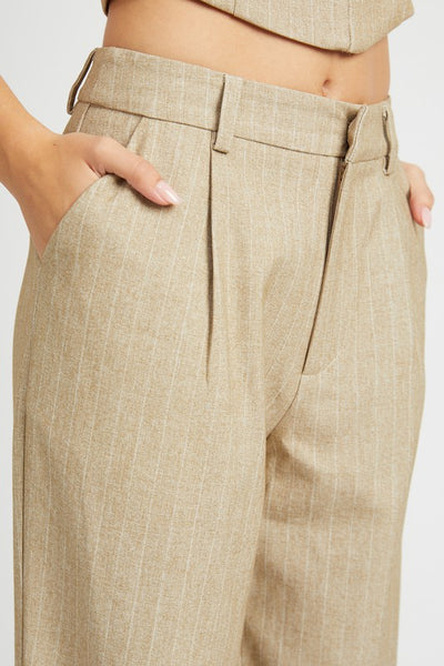 Loose Fit Pinstripe Pants