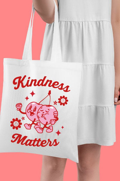 KINDNESS MATTERS POLYESTER TOTE BAG