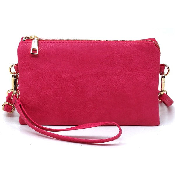 Fashion Crossbody Bag Clutch Wristlet available in 10 colors