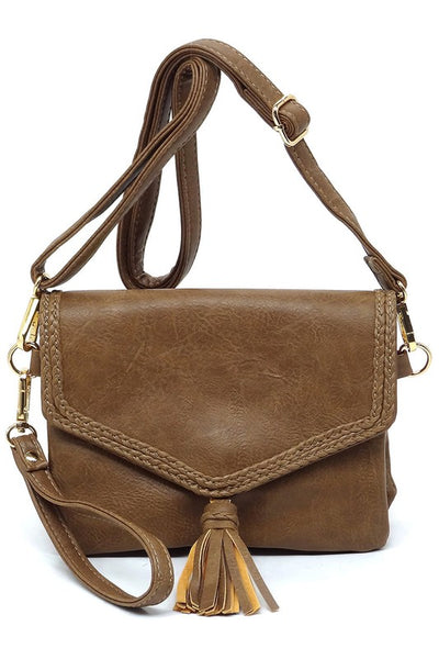 Tassel Flap Envelope Clutch Crossbody Bag available in 5 colors