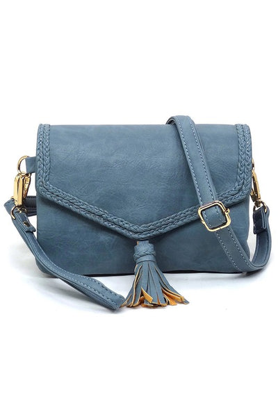 Tassel Flap Envelope Clutch Crossbody Bag available in 5 colors