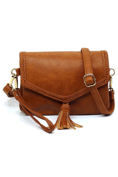 Tassel Flap Envelope Clutch Crossbody Bag available in 5 colors