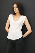 NEW SHADE-BASIC CAP SLEEVE GARMENT DYED TOP