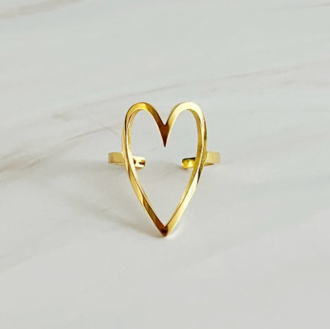 Open Heart Lovely Ring