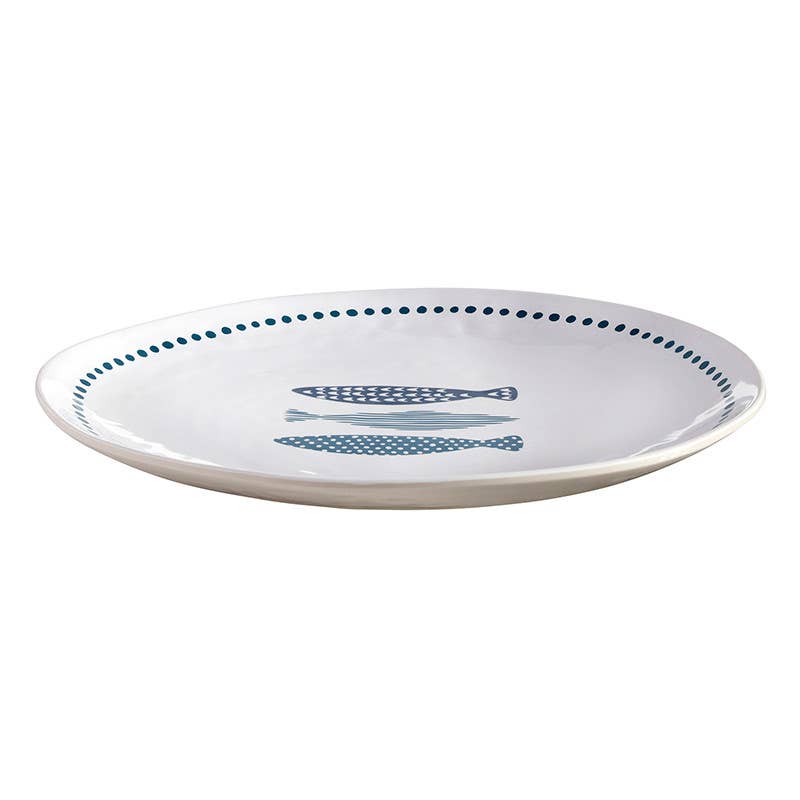 Melamine Appetizer Plate - Fish - 8.75" Dia