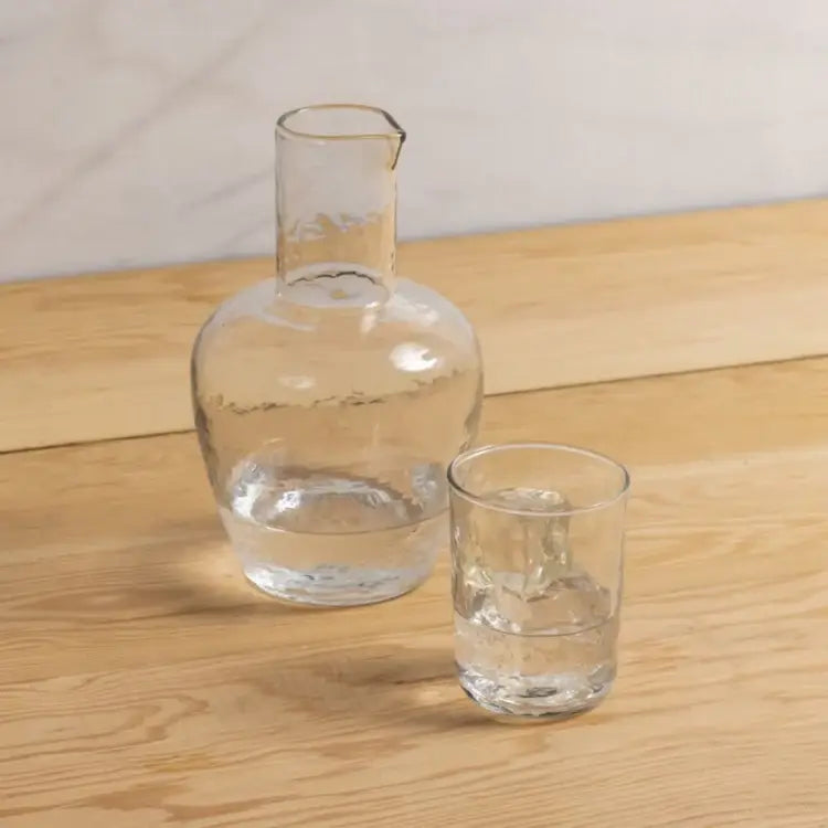 Pebble Glass Bedside Carafe