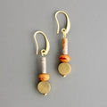 CHRE28 Jasper and glass earrings