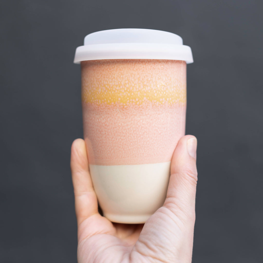 Afterglow 12oz Ceramic Travel Mug – Reusable & Giftable