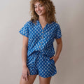 Short Sleeve/ Shorts Pajama Set- Pai Royal