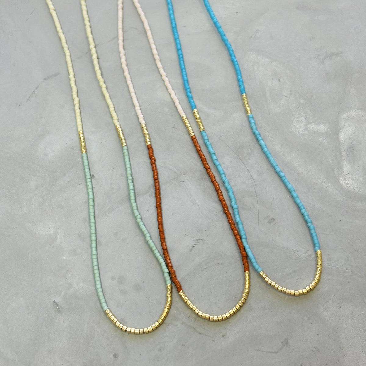 Lithe Beaded Necklace - Choose  your color