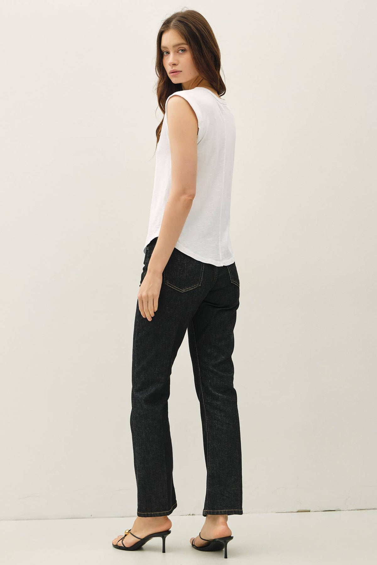 NEW SHADE-BASIC CAP SLEEVE GARMENT DYED TOP