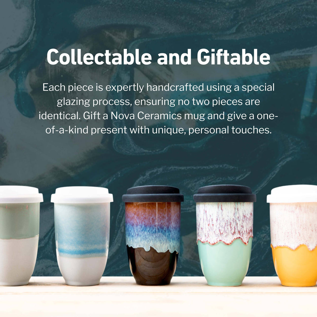 Afterglow 12oz Ceramic Travel Mug – Reusable & Giftable