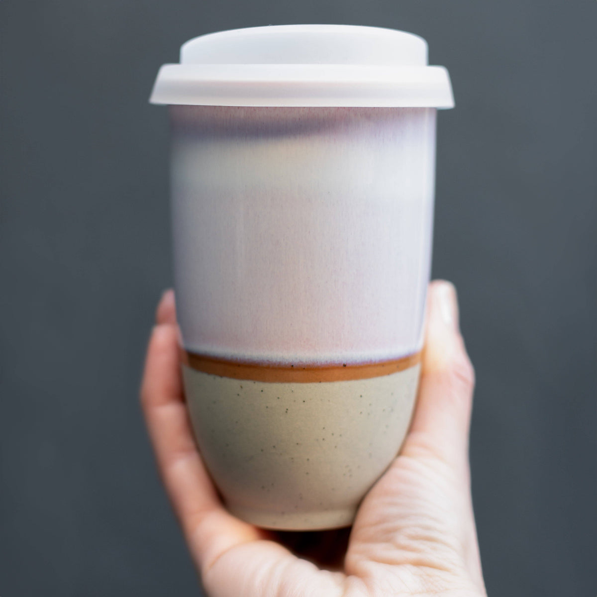 Horizon Ceramic Travel Mug – 12oz with Lid & Sleeve