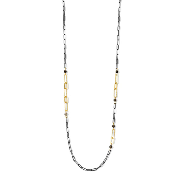 Two-Tone Long Necklace