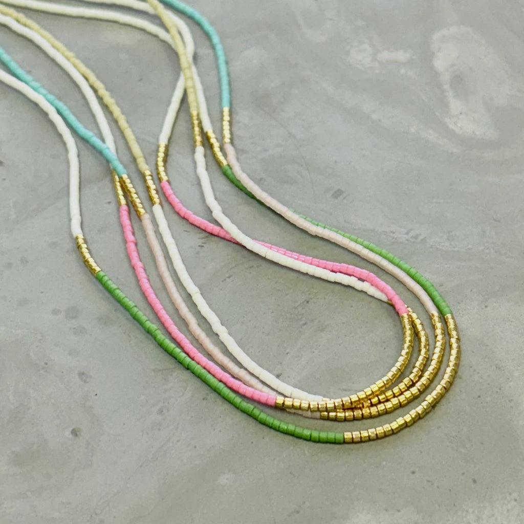 Lithe Beaded Necklace - Choose  your color