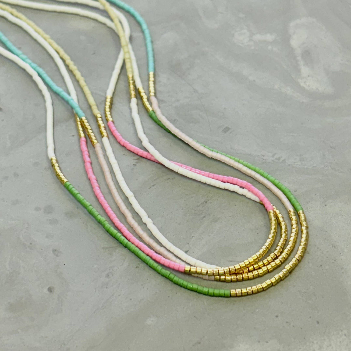 Lithe Beaded Necklace - Choose  your color