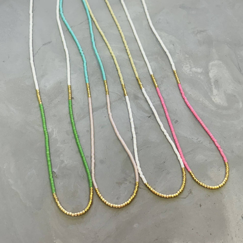 Lithe Beaded Necklace - Choose  your color